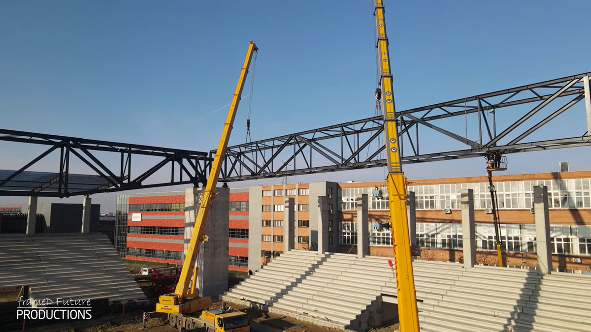 Stadionul „Eroii Timișoarei”, decembrie 2025 // foto: capturi YouTube