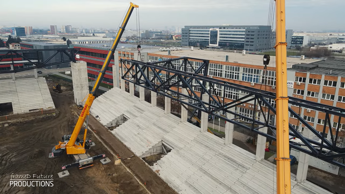 Stadionul „Eroii Timișoarei”, decembrie 2025 // foto: capturi YouTube