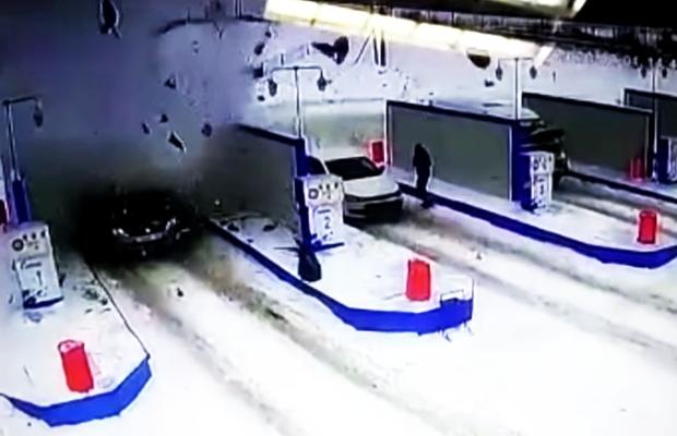 VIDEO O Dacie Logan explodează într-o benzinărie din Rusia! Ce s-a întâmplat