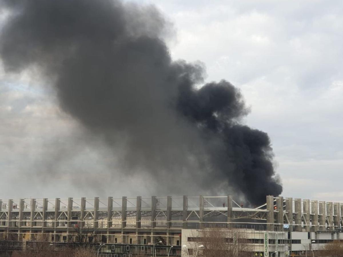 Incendiu în incinta stadionului Giulești