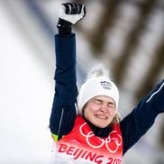 Nika Kriznar (Slovenia), după proba de sărituri cu schiurile