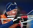 Tarjei Boe (Norvegia), concurând la proba de biatlon