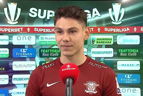 Antonio Sefer, la interviul după Rapid - FC Voluntari 4-1 // sursă foto: captură OrangeSport