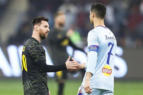 Lionel Messi și Cristiano Ronaldo în amicalul recent din Riad // foto: Imago Images