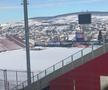 „Ice Age” în Gruia » Cum arată suprafața de joc cu mai puțin de 12 ore înainte de CFR Cluj - FCSB