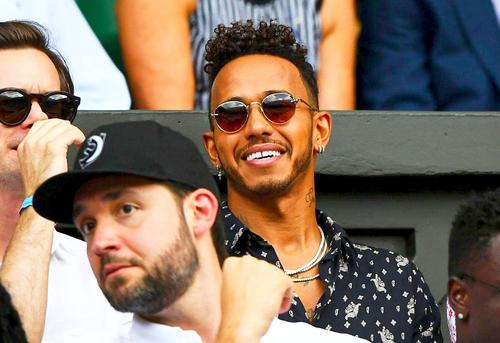 Lewis Hamilton în loja Serenei Williams, foto: Imago