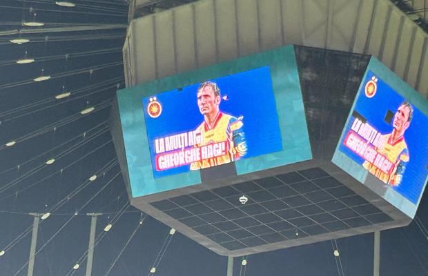 Imagini emoționante de ziua „Regelui” » Ce surprize a găsit Gică Hagi pe Arena Națională, la FCSB - Farul