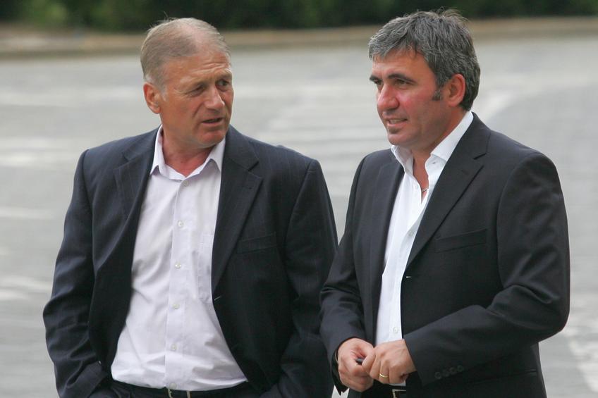 Liță Dumitru și Gheorghe Hagi, fotografie de arhivă