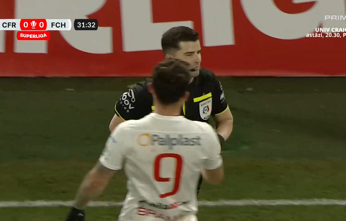 Fază controversată în CFR Cluj - Hermannstadt! » Dan Petrescu, enervat la maxim de decizia „centralului”