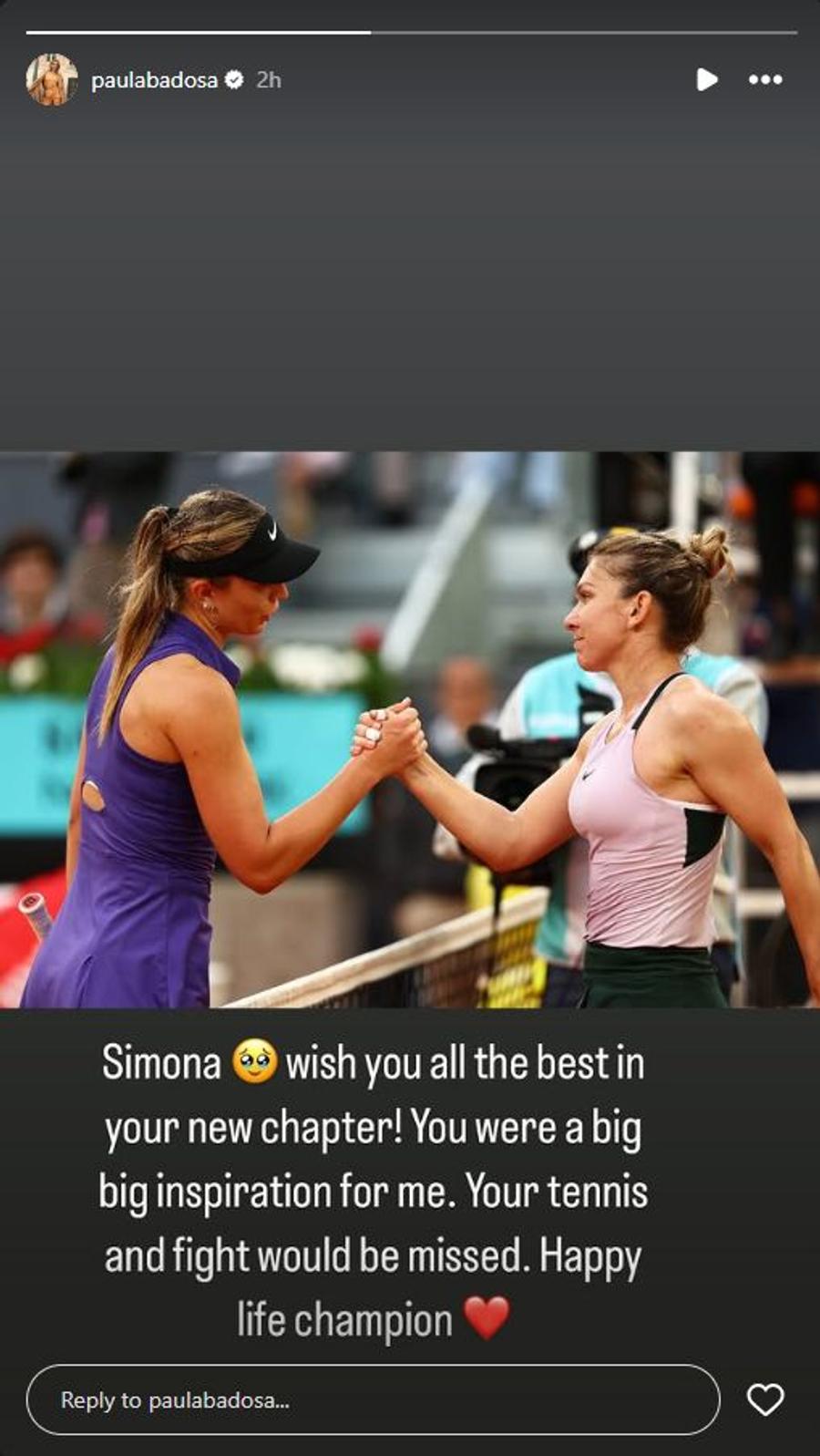 Prima adversară de la revenirea Simonei Halep, mesaj emoționant la retragerea sportivei române: „Ai fost o mare inspirație pentru mine, campioano”