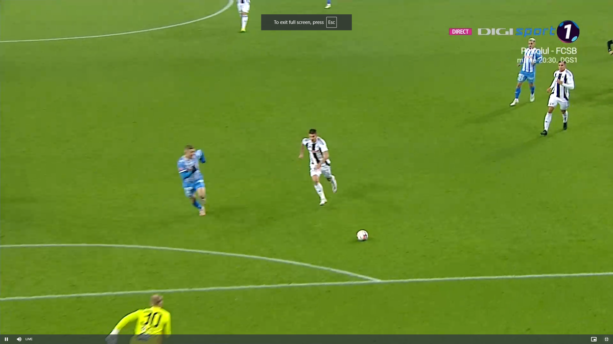 Penalty-urile din prima repriză a meciului U Craiova - U Cluj