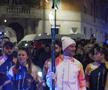 Cristi Chivu poartă flacăra olimpică prin Milano / FOTO: Captură X