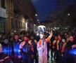 Cristi Chivu poartă flacăra olimpică prin Milano / FOTO: Captură X