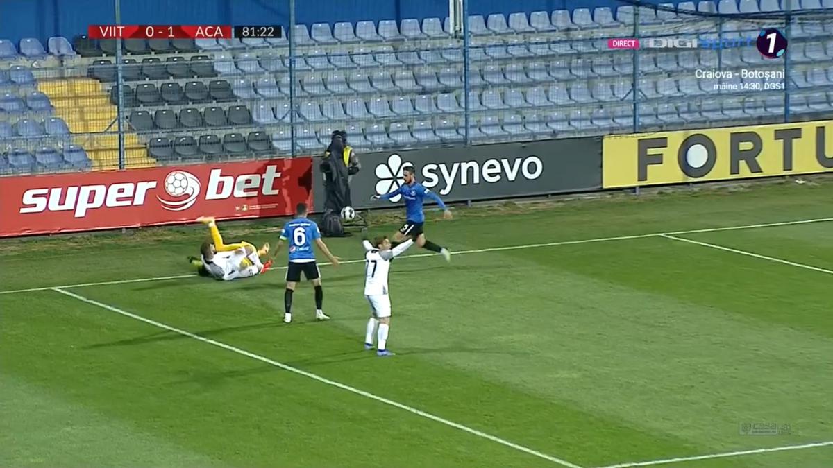 Greșeală arbitraj Viitorul Constanța - Academica Clinceni 5 martie 2021