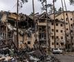 Clădiri distruse în Irpin, Ucraina.