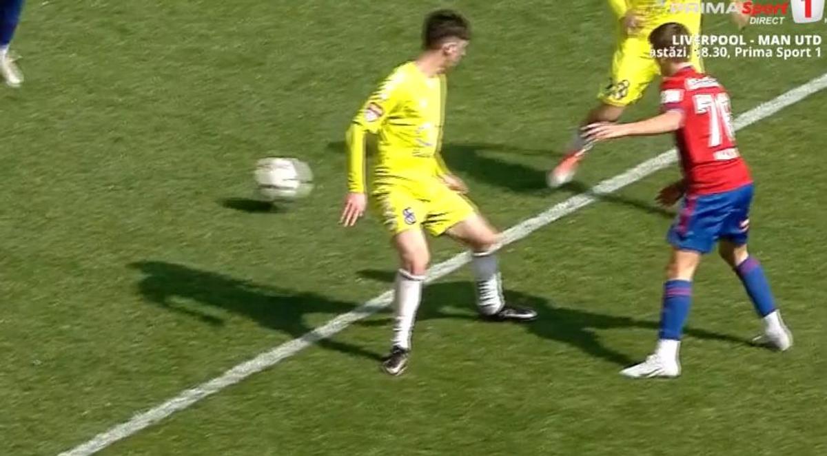 Atanas Trică, gol de PlayStation pentru CSA Steaua! La doar 16 ani, David Matei a reușit un assist genial