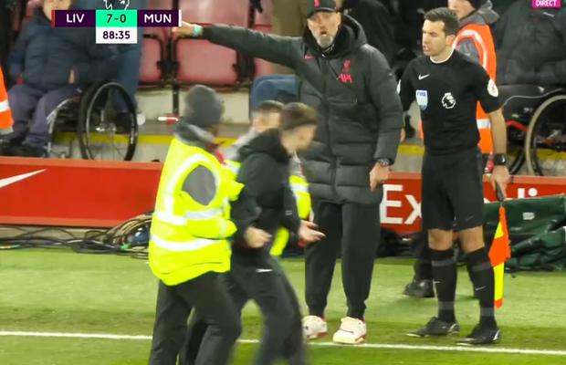 Criză de nervi a lui Jurgen Klopp pe margine, imediat după golul de 7-0 cu Manchester United! Ce a cauzat furia neamțului