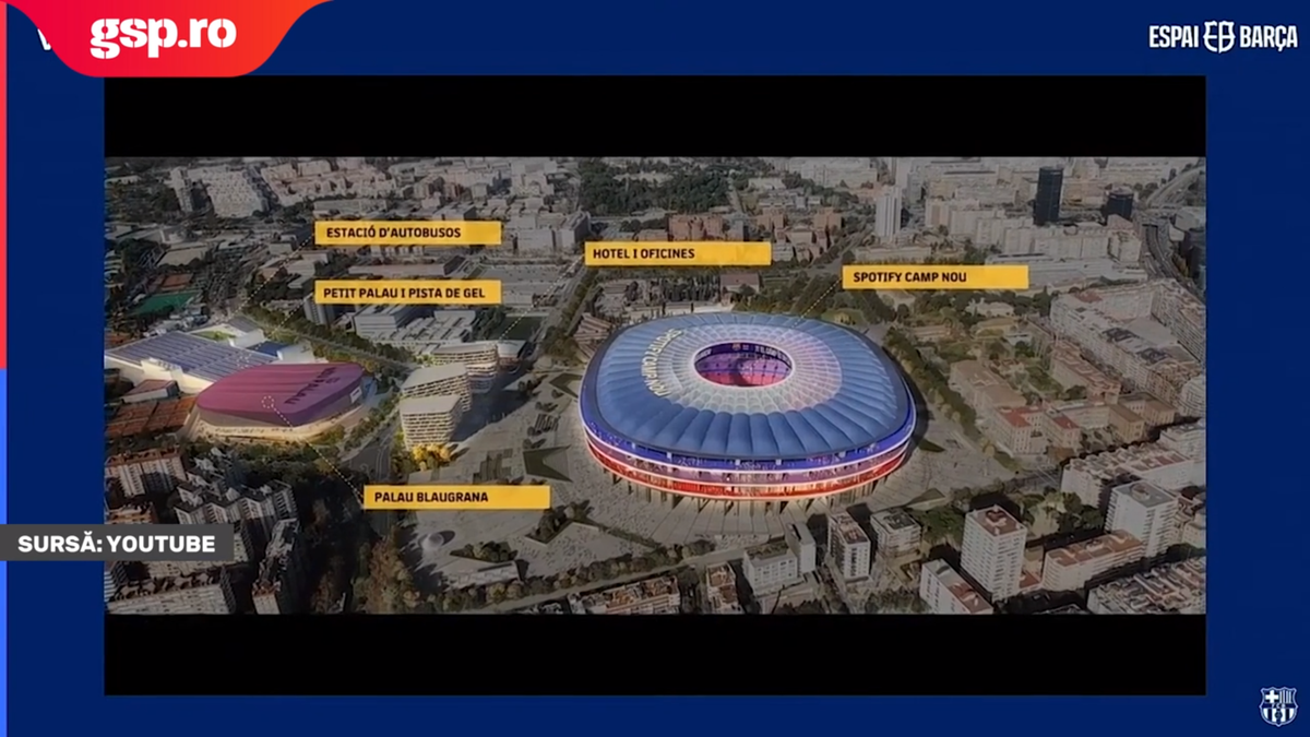 Noul Camp Nou prinde contur! Imagini de pe șantierul stadionului lui FC Barcelona