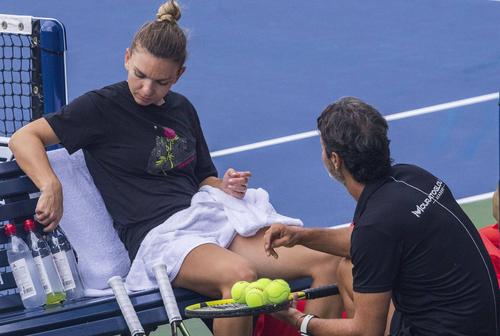 Simona Halep și Patrick Mouratoglou/ foto Imago Images