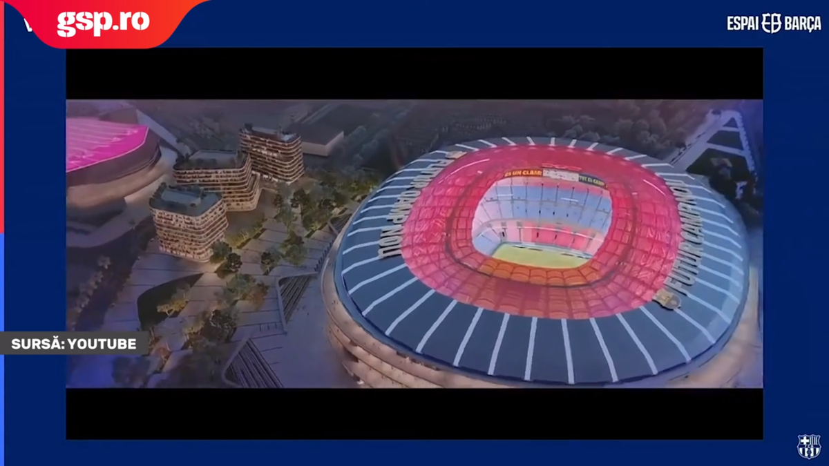 Cum arată Camp Nou după doi ani de lucrări. Foto: Instagram @433