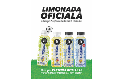 Parteneriatul dintre 5 to go  și FRF se extinde. Lemonvita devine limonada oficială a Echipei Naționale de Fotbal a României