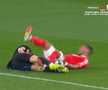 Cartonașul roșu obținut de Cubarsi, în meciul Benfica - Barcelona