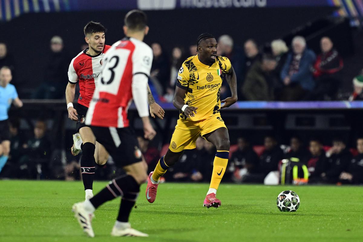 Imagini din meciul Feyenoord - Inter, optimi UCL / 05.03.2025 (foto: Imago)