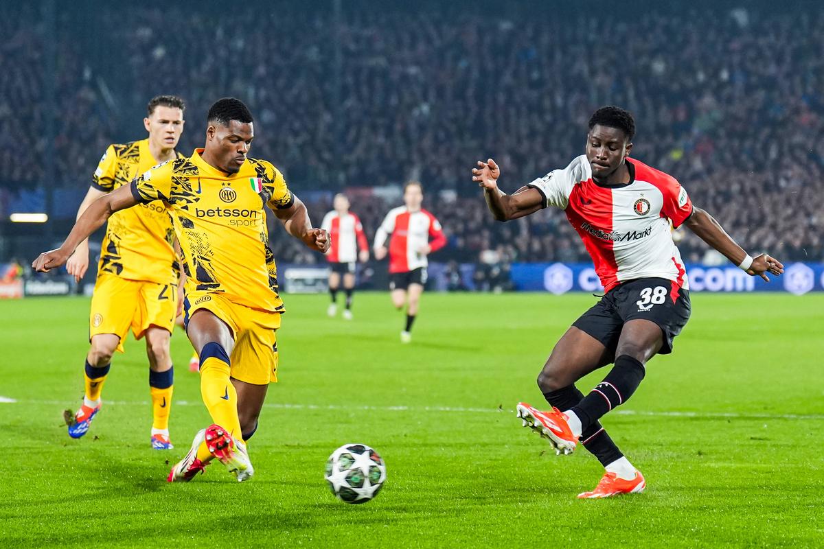 Imagini din meciul Feyenoord - Inter, optimi UCL / 05.03.2025 (foto: Imago)