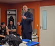 Mihai Silvășan, discurs motivațional în vestiarul lui U-BT Cluj-Napoca, după victoria cu Wolves Vilnius (100-99)/Foto: captură U-BT Cluj-Napoca