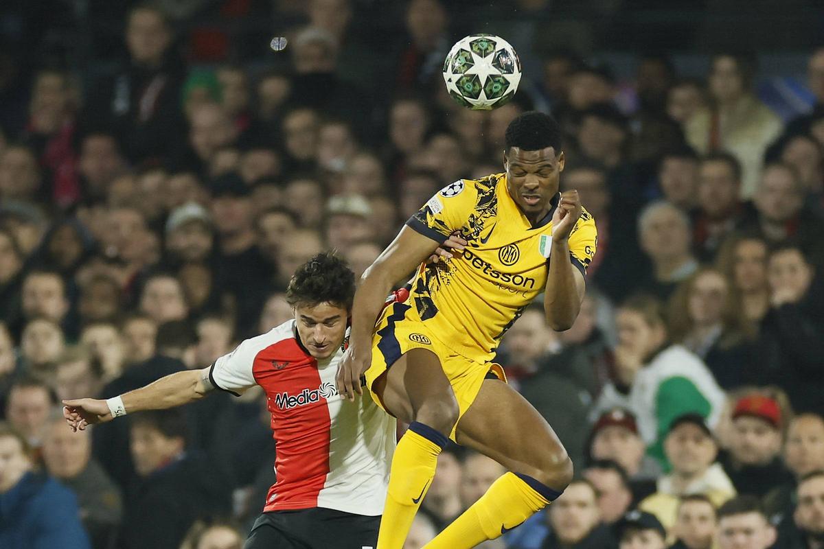 Imagini din meciul Feyenoord - Inter, optimi UCL / 05.03.2025 (foto: Imago)