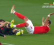 Cartonașul roșu obținut de Cubarsi, în meciul Benfica - Barcelona