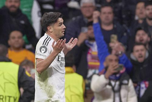 Brahim Diaz celebrează golul victoriei Realului în duelul cu Atletico/ Foto: Imago