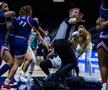 Bătaie generală între baschetbaliste pe teren / foto: Sun Belt Basketball Conference