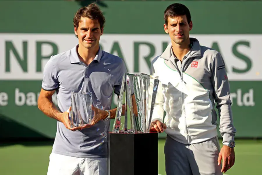 Roger Federe și Novak Djokovic la Indian Wells 2014 Novak Djokovic vrea un nou record al lui Federer și le transmite un mesaj lui Alcaraz și Sinner: „Mai am foc în mine!”