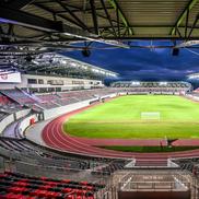 Așa arată stadionul Municipal din Sibiu, inaugurat în 2022. Foto: Primăria Sibiu