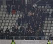 O parte dintre suporterii lui Dinamo, din Peluza Cătălin Hîldan, au părăsit stadionul în minutul 53 // FOTO: Ionuț Iordache (GSP)