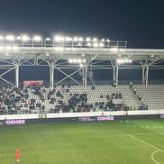Sectorul pe care îl ocupă de obicei Peluza Sud Dinamo