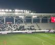 Sectorul pe care îl ocupă de obicei Peluza Sud Dinamo