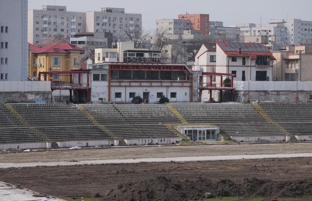 „Oficiala” încă mai rezistă » De ce s-au oprit lucrările la stadionul Dinamo? Președintele Clubului Sportiv a explicat pentru GSP: „Mici modificări”