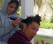 VIDEO Cristiano Ronaldo s-a lăsat tuns acasă de iubita Georgina Rodriguez :)