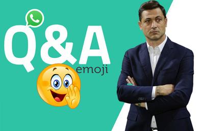 WhatsApp Q&A » Mirel Rădoi intră în provocarea GSP: cum răspunde cu un emoticon la întrebări și afirmații inedite