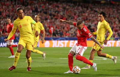Benfica - Liverpool 1-3. „Cormoranii” câștigă în Portugalia și sunt cu un pas în semifinalele Champions League