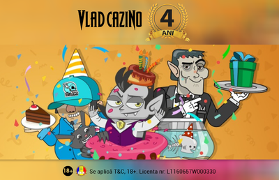 Vlad Cazino a împlinit 4 ani de activitate în sectorul online de divertisment