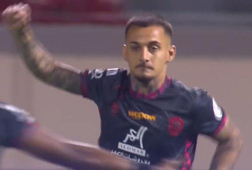 Alex Mitriță, gol superb pentru Al Raed, la 2-2 cu Al Tai/ foto: captură Twitter