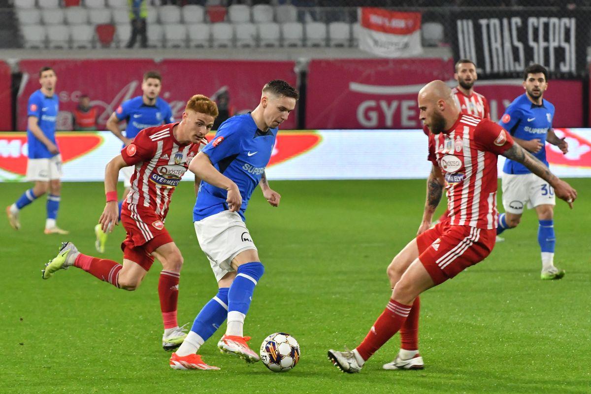 Sepsi - Farul, meci cu de toate la Sfântu Gheorghe! Remiză spectaculoasă între ultimele două clasate din play-off