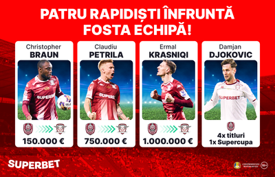 Fierbe din nou Giuleștiul! Rapid - CFR, derby pentru Europa, cu 4 foști clujeni contra fostei echipe