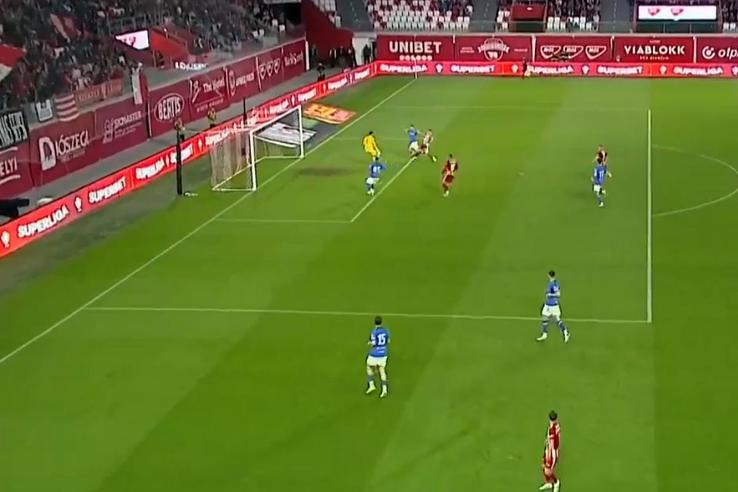 Gol anulat pentru Sepsi în meciul cu Farul, foto: captură de ecran Digi Sport
