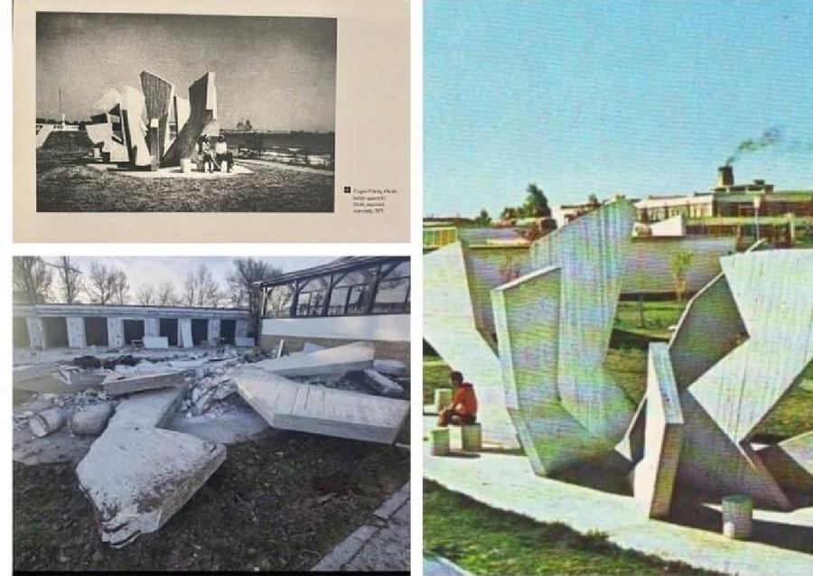 Simbolul din Costinești, înainte și după ce a fost pus la pământ / Sursă foto: Facebook „Trăiesc o altă viață!” » Gazeta l-a găsit pe fotbalistul român cu inima în partea dreaptă, ex-„tricolor”: „Cazul meu a fost nemaivăzut, nemaiauzit! Sunt printre norocoși, dar mi-a dăunat în relația cu Grigoraș”