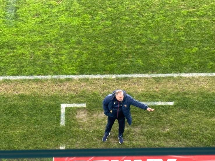 Pedrazzini agitat pe tot parcursul meciului / foto: GSP