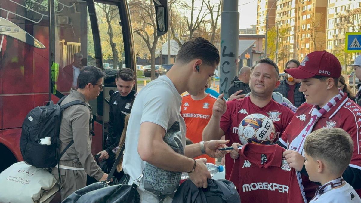 Imagini înainte de Rapid - U Cluj